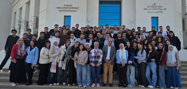 زيارة للمركز: طلاباً من جامعة مصر الدولية